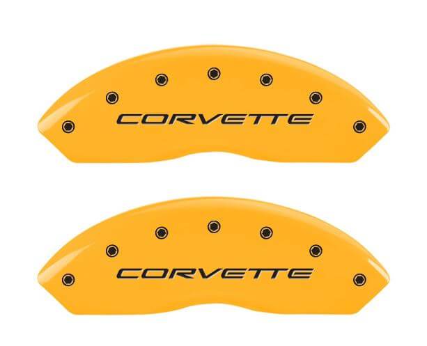 C5 Corvette MGP Caliper Covers - Yellow with Black - Z06