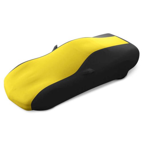 C5 Corvette West Coast Corvette Stretch Satin Car Cover – Yellow/Black