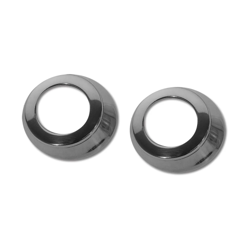C2 1963-1964 Corvette Window Crank Bezels – Stainless Steel – Pair