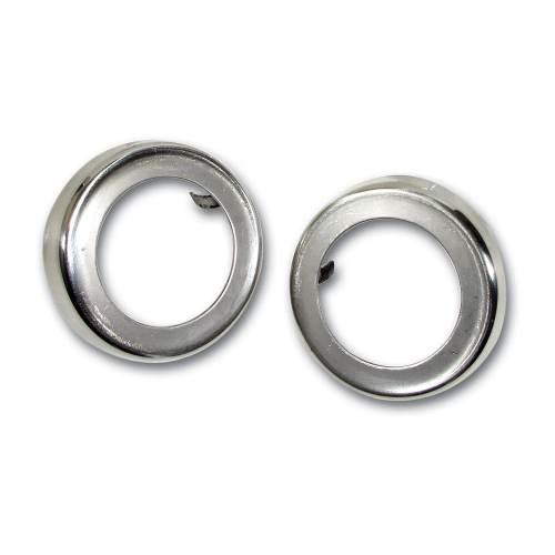 C2 1965-1967 Corvette Window Crank Bezels – Stainless Steel – Pair