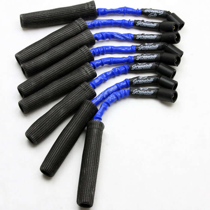 C6 Corvette Granatelli Spark Plug Wires - High Temp Blue/Black