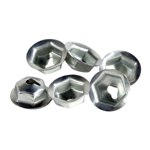 C2 1963-1967 Corvette Windshield Top Molding Retainer Nuts - Convertible - 6Pc