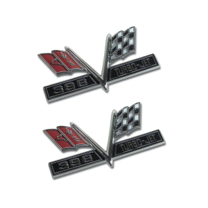 C2 1965 Corvette Emblems - Front Fender 396 Replacement