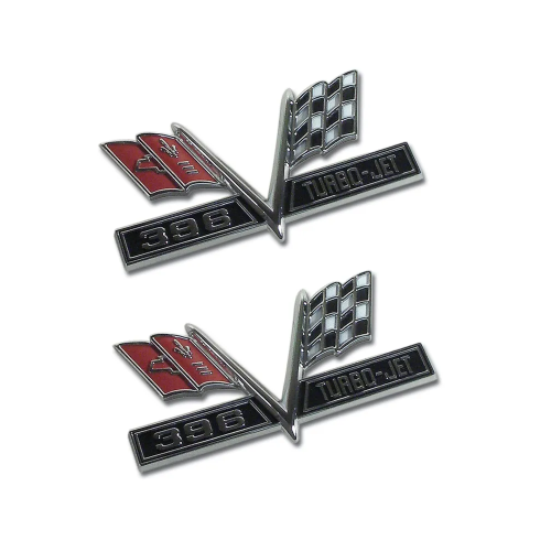C2 1965 Corvette Emblems – Front Fender 396 Replacement