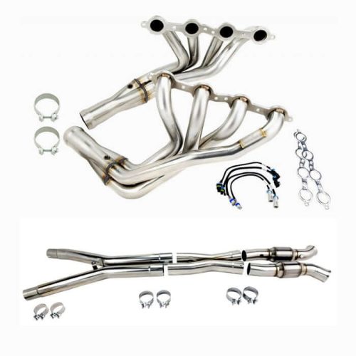 C6 Corvette Kooks Headers 2 with Green Cats (2005 – 2013)
