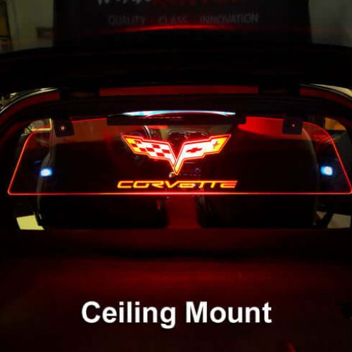 C6 Corvette Windrestrictor WindScreen – Etched – Illuminated – Coupe (2005-2013)