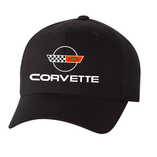 C4 Embroidered Corvette Hat – Black