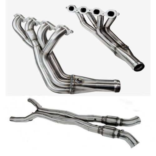 C7 Corvette Kooks Headers 1-7/8 x 2 inch Stepped with Green Cats – Street