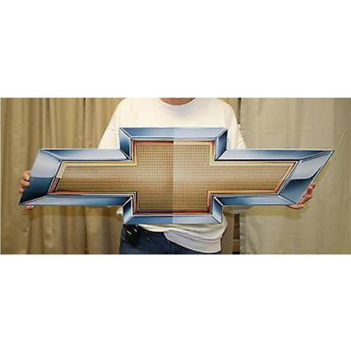 Chevrolet Bowtie Metal Wall Sign – 34″ x 11″