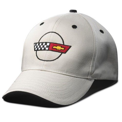 Corvette – Heritage Hat/Cap – Stone – Embroidered : 1984-1996 C4