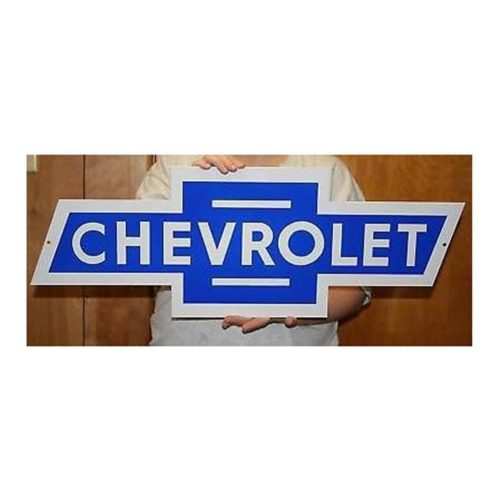 Chevrolet Vintage Chevy Bowtie Metal Wall Sign – 32″ x 11″