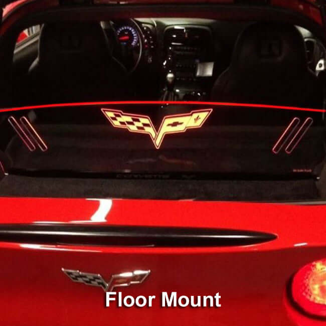 C6 Corvette Windrestrictor WindScreen - Etched - Illuminated - Coupe (2005-2013) - Image 2